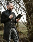 Gothic Black Steampunk Vest for Men