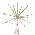 Gold Starburst Tree Topper for a Festive Touch