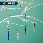 12 Colorful Glass Icicle Ornaments for Christmas