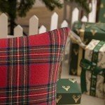 Christmas Tartan Throw Pillow Covers - Set of 2