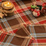 Plaid Christmas Tablecloth for Holiday Gatherings