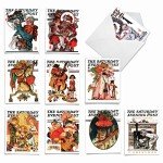 Vintage Christmas Card Collection - Set of 10