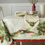 Festive Christmas Printed Tablecloth 