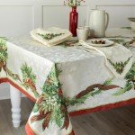 Festive Christmas Printed Tablecloth 