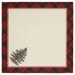 Spode Christmas Tree Tartan Napkin Set of 4