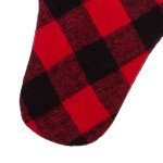 Plaid Faux Fur Cuff Christmas Stocking by Kurt Adler
