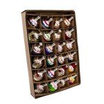 Classic Literature-Inspired Mini Glass Ornaments Set 24