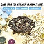 Rustic Cast Iron Teapot Warmer with Tealight Holder