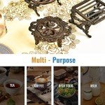 Rustic Cast Iron Teapot Warmer with Tealight Holder