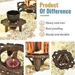 Rustic Cast Iron Teapot Warmer with Tealight Holder