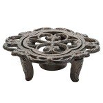 Rustic Cast Iron Teapot Warmer with Tealight Holder