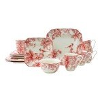Festive Red Dinnerware Set