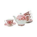 Festive Red Dinnerware Set