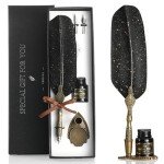 Luxury Vintage Calligraphy Writing Feather Pen Set