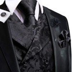 Classic Men's Double-Breasted Suit Vest Set