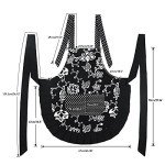 Floral Cotton Apron with Pockets for Women