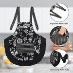 Floral Cotton Apron with Pockets for Women