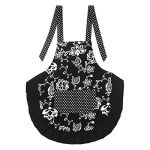 Floral Cotton Apron with Pockets for Women