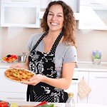 Floral Cotton Apron with Pockets for Women