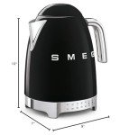 Retro Stainless Steel Electric Kettle with Temperature Control