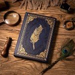 Vintage Leather Journal Notebook with Gift Box