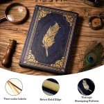 Vintage Leather Journal Notebook with Gift Box