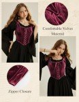 Red Lace Up Overbust Corset - Vintage Style