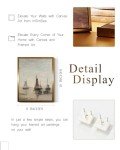 Vintage Canvas Wall Art: Scheveningen Boats Print