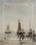Vintage Canvas Wall Art: Scheveningen Boats Print
