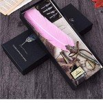 Antique Feather Dip Pen Set – Vintage Elegance