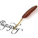 Elegant Calligraphy Quill Pen Set with Feather