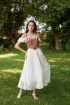 Victorian Floral Corset with Sweetheart Neckline