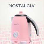 Retro Pink Stainless Steel Electric Tea Kettle | Classic Historia