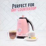 Retro Pink Stainless Steel Electric Tea Kettle | Classic Historia