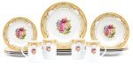 Vintage-Inspired Porcelain Dinnerware Set for 4