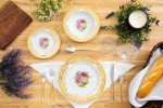 Vintage-Inspired Porcelain Dinnerware Set for 4
