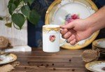 Vintage-Inspired Porcelain Dinnerware Set for 4