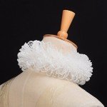 Lace Renaissance Neck Ruffle Collar - White