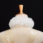 Lace Renaissance Neck Ruffle Collar - White