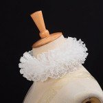 Lace Renaissance Neck Ruffle Collar - White