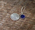 Vintage Botanical Leverback Earrings in Sterling Silver