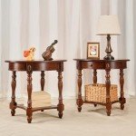 Victorian Cherry Wood Oval End Table with Drawer