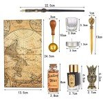 Vintage Wooden Dip Pen & Letter Opener Set