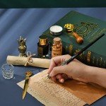 Vintage Wooden Dip Pen & Letter Opener Set