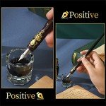 Vintage Wooden Dip Pen & Letter Opener Set