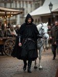 Velvet Hooded Cape for Men - Medieval Costume