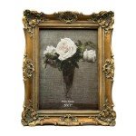 Vintage Floral 5x7 Picture Frame - Antique Bronze