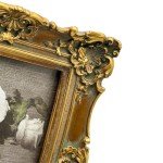 Vintage Floral 5x7 Picture Frame - Antique Bronze