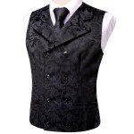 Classic Men's Double-Breasted Suit Vest Set