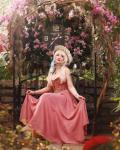 Victorian Floral Corset with Sweetheart Neckline